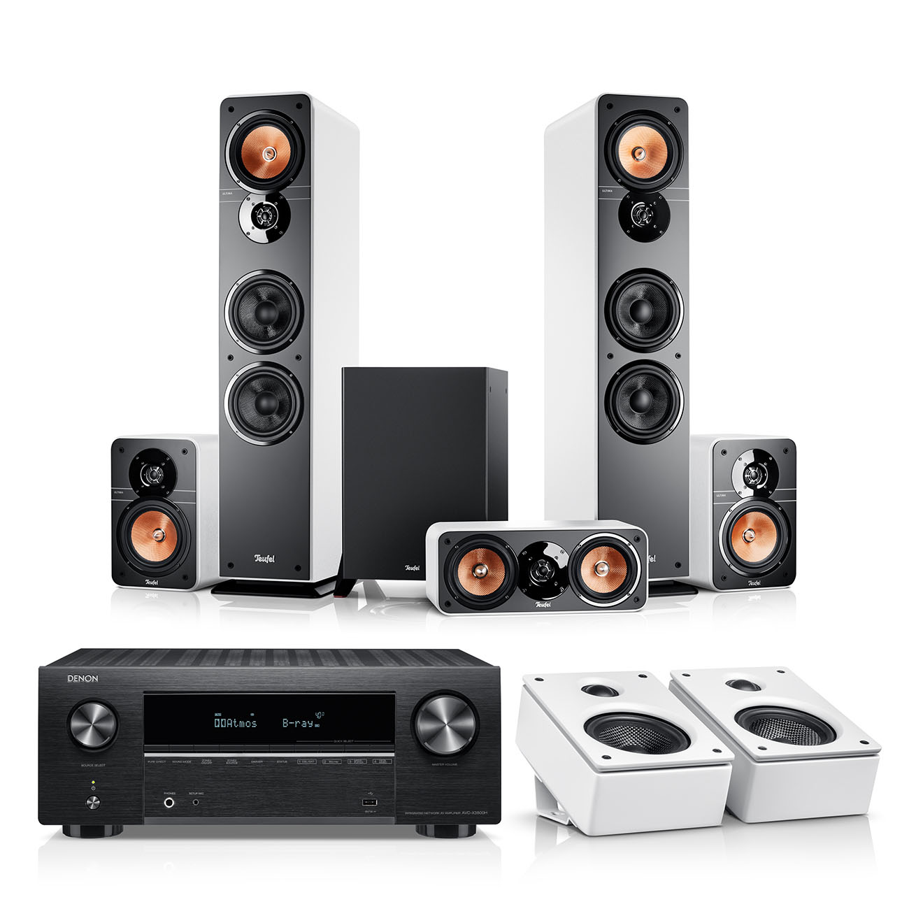 ULTIMA 40 Surround + Denon for X3800H Teufel Dolby Atmos 