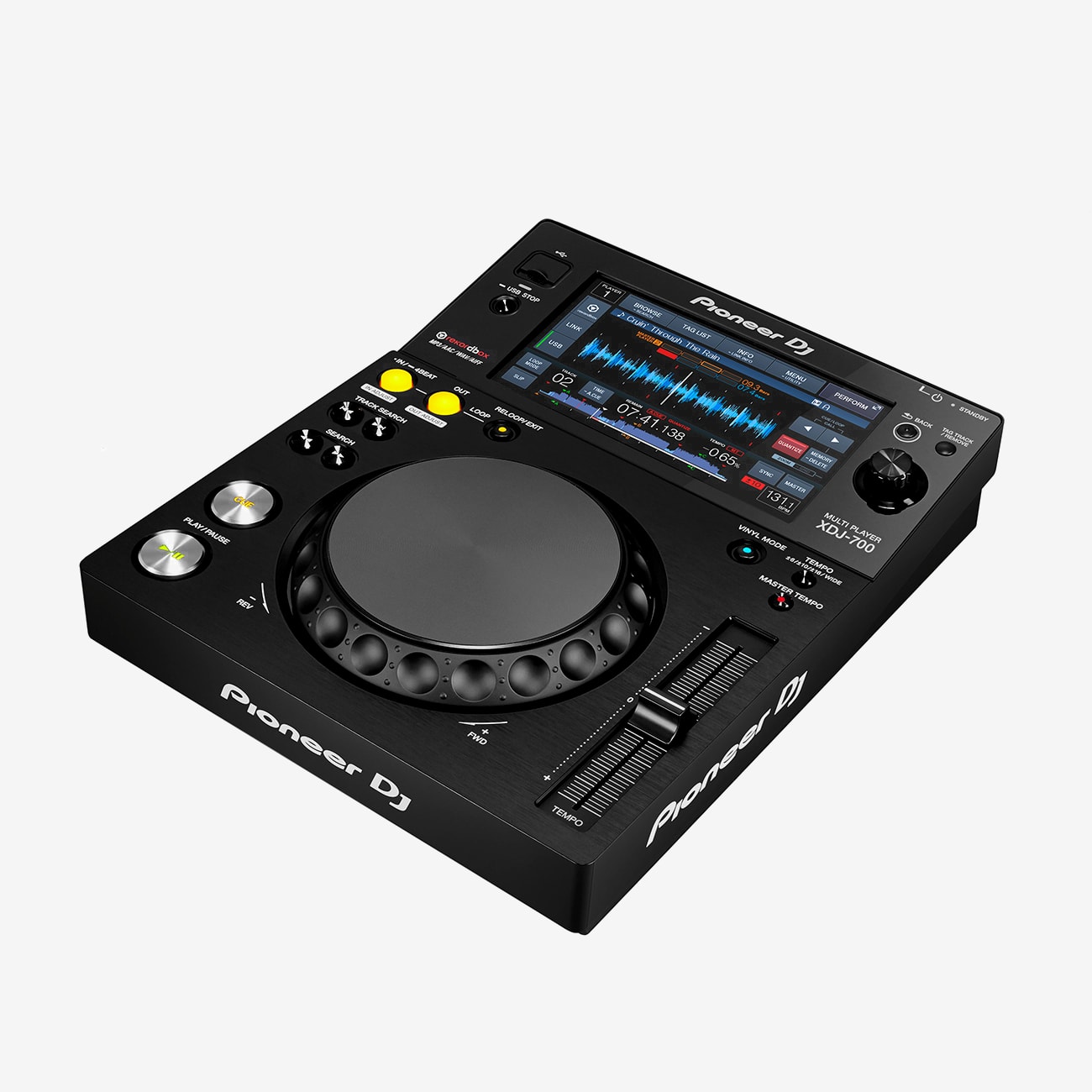 Pioneer DJ XDJ-700 2台 xdj-700-angle-nofeet-