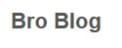 Logo - Bro blog