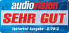 Testbericht - audiovision - sehr gut