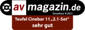 Testbericht - av-magazin.de - CINEBAR 11 2.1-Set - sehr gut