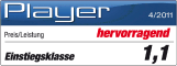 Testbericht - Player - Concept B 20 hervorragend 1,1 04/2011