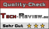 Testbericht - Tech-Review.de - Qualitäts-Check sehr gut