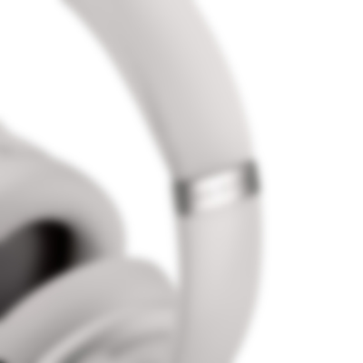 Galerie Bild 9 von 20 REAL BLUE NC 3 in Pearl White Detail Kopfband mit silberner Metalleinlage und Teufel Schriftzug