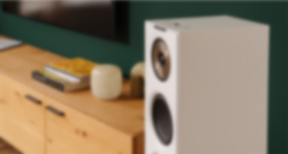 Stylowy głośnik podłogowy STEREO L 2 w białym kolorze z wifi.
