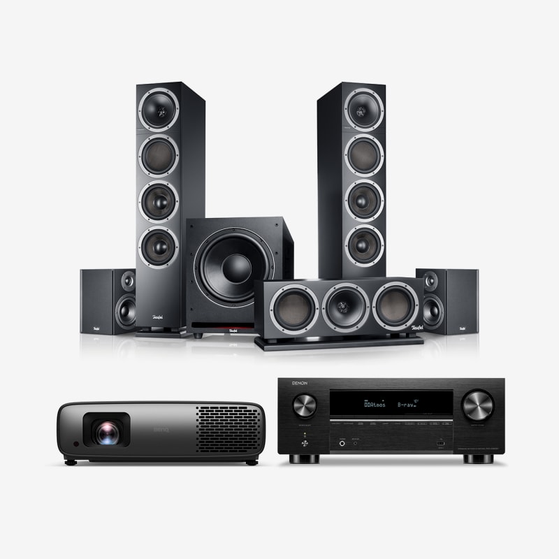 Galerie Bild 1 von 47 THEATER 500 Surround + Denon AVC-X3800H + BenQ W4000i "5.1"