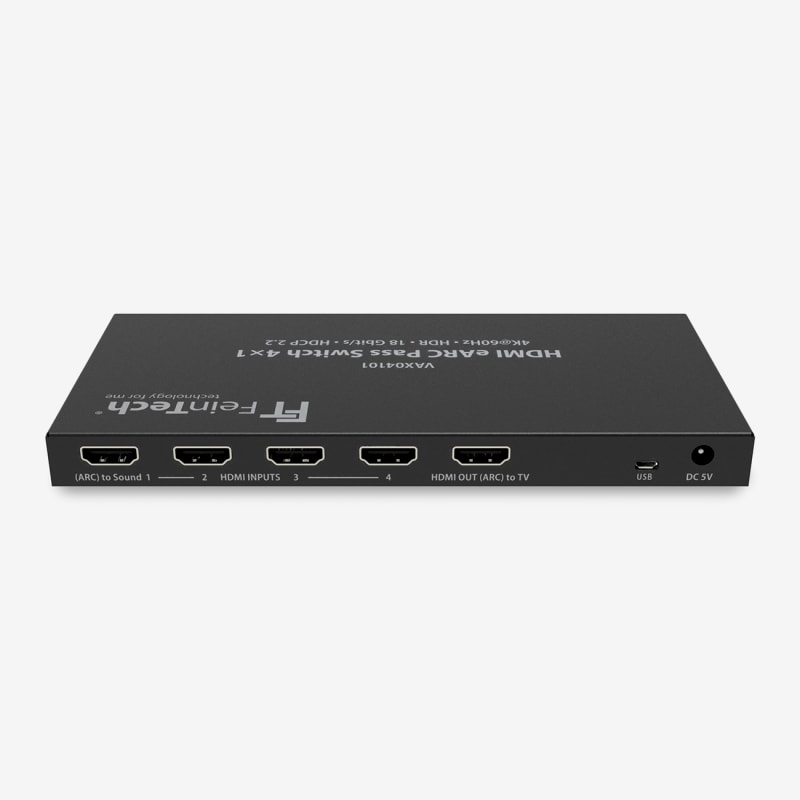 Galerie Bild 1 von 3 FeinTech HDMI eARC Pass Switch 4x1 (B-Ware)