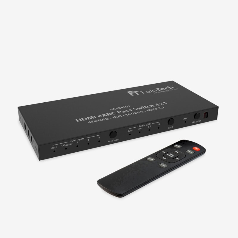 Gallery image 1 from 6 Przełącznik FeinTech HDMI eARC 4x1
