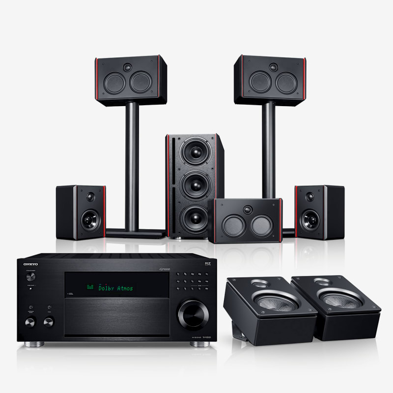 Galerie Bild 1 von 32 System 4 THX AVR für Dolby Atmos "5.1.2-Set"