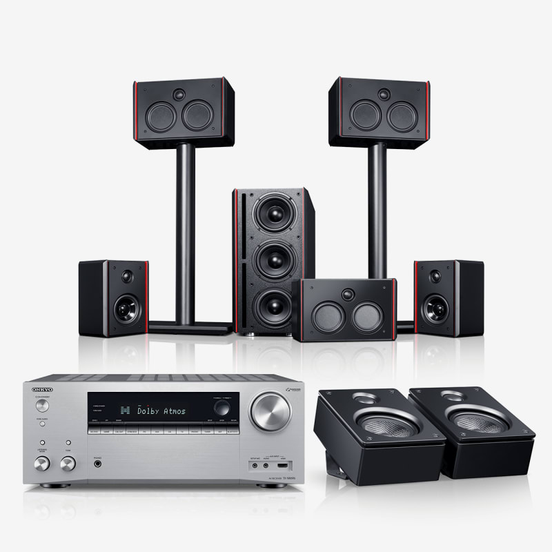 Gallery image 1 from 33 System 4 THX AVR for Dolby Atmos "5.1.2-Set"