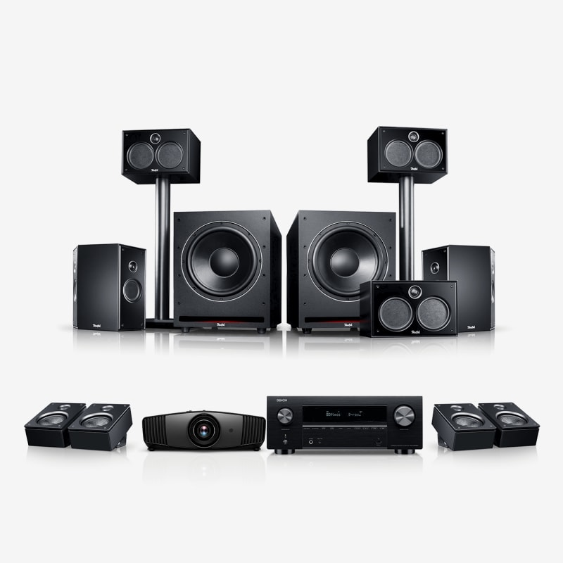 Galerie Bild 1 von 42 System 6 THX AVR Dolby Atmos "5.2.4" + BenQ W5700