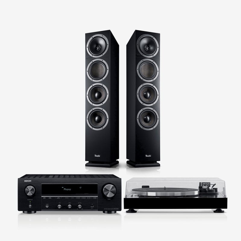 Galerie Bild 1 von 20 THEATER 500 + DENON DRA-800H + DUAL DT 500
