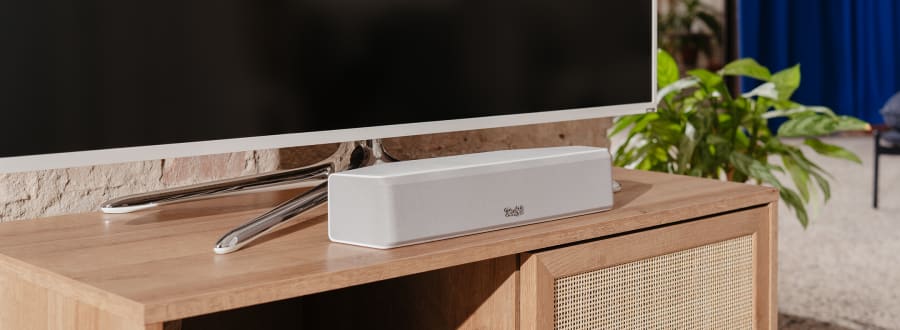Soundbar Wireless Compatta Per TV, PC E Proiettori, Bassi Profondi E Audio Potente