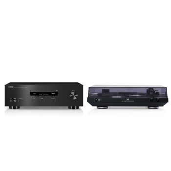Sintoamplificatore Yamaha R-S202D – Bluetooth, Design Minimalista, Selettore Due Diffusori, Standby Automatico, Telecomando