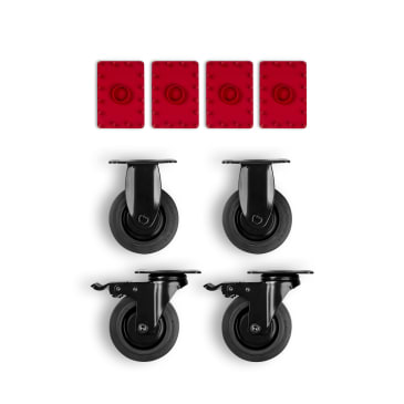 Bluetooth Speaker Zubehör ROCKSTER 2 Räder-Set