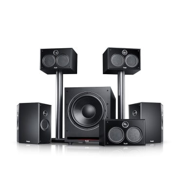 System 6 Schwarz von Teufel ohne Abdeckung