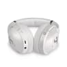 Galerie Bild 5 von 20 REAL BLUE NC 3 Over-Ear-Kopfhörer in Pearl White liegend Anschlüsse für USB-C und Kabel sichtbar