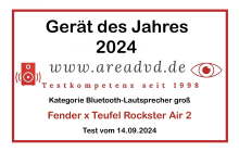areadvd - Fender x Teufel ROCKSTER AIR 2 - Gerät des Jahres 2024