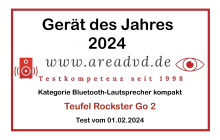 areadvd - ROCKSTER GO 2 - Gerät des Jahres 2024