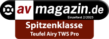 Testbericht - av-magazin.de - AIRY TWS PRO Spitzenklasse