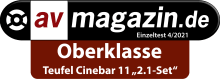 Testbericht - av-magazin.de - CINEBAR 11 2.1-Set - Oberklasse