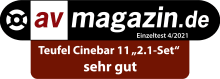 Testbericht - av-magazin.de - CINEBAR 11 2.1-Set - sehr gut