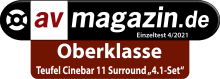 Testbericht - av-magazin.de - CINEBAR 11 Surround 4.1-Set - Oberklasse