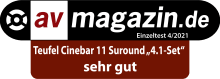Testbericht - av-magazin.de - CINEBAR 11 Surround 4.1-Set - sehr gut