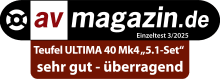 Testbericht - av-magazin.de - ULTIMA 40 Surround 5.1-Set Ergebnis