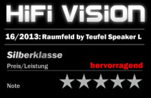 Testbericht - Hifi Vision - Raumfeld Speaker L - Silberklasse - hervorragend