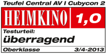 Testbericht - Heimkino - Cubycon 2 Digital HD - Testsiegel, Teststempel - überragend