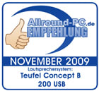 allround-pc.com Concept B 200 USB 11/09