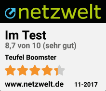 Testbericht - netzwelt.de - BOOMSTER - 8,7 von 10 11/2017
