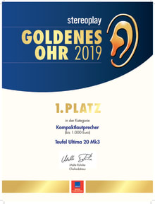 Award - Goldenes Ohr 2019 - Stereoplay - Ultima 20 (2018