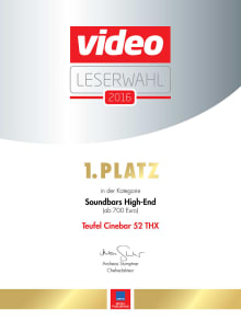 Award - Video - Cinebar 52 THX Leserwahl 2016