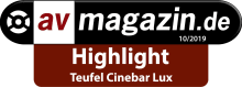 Testbericht av-magazin.de Cinebar Lux Highlight