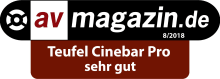 Testbericht - AV-Magazin - Cinebar Pro sehr gut