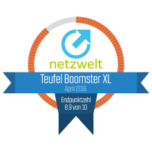 Auszeichung netzwelt - BOOMSTER XL - 8,9 04/2016