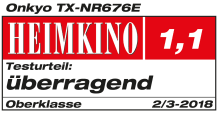 Testbericht - Heimkino - Onkyo TX-NR676E Ultima 40 Surround AVR - 1,1 überragend