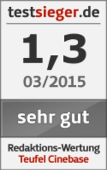 Testbericht - testsieger.de - Cinebase sehr gut 03/2015