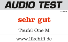 Ausgezeichnet Audio Testbericht Teufel One M