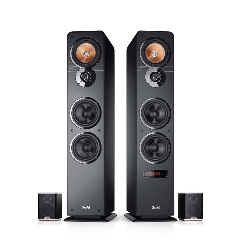 Stereo-Lautsprecher Ultima 40 Aktiv Heimkino 5.1 Surround Schwarz Weiss von Teufel