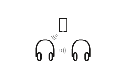Mit der ShareMe Funktion kannst du auf zwei ShareMe kompatiblen Kopfhörern gleichzeitig deine Musik abspielen.  Das geht aktuell mit zwei AIRY SPORTS, zwei SUPREME IN oder zwei SUPREME ON.