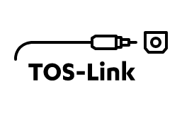 Icon - digitale audioingang - optisch TOSLINK