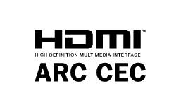HDMI-Anschluss mit ARC (Audiorückkanal) und CEC (Steuerung mit der TV-Fernbedienung)