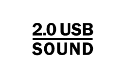 Integrated USB stereo soundcard