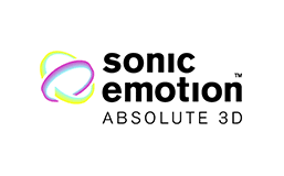 Technologie zur Verbreiterung des Stereo-Signals. Im Gegensatz zu anderen Technologien ist Sonic Emotion™ Absolute 3D nicht auf Effekthascherei aus, sondern ermöglicht eine authentische Wiedergabe im ganzen Raum, an jeder Hörposition.