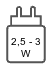 La potenza indicata in watt si riferisce al minimo di cui questo prodotto ha bisogno per funzionare e/o caricare la batteria. È possibile utilizzare anche adattatori di ricarica USB-C con potenza in uscita più elevata, poiché il prodotto assorbe energia in modo variabile da questi.