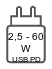 Die ausgewiesene Leistung in Watt bezieht sich auf das Minimum, welches dieses Produkt zum Betrieb und/oder zum Aufladen seines Akkus benötigt. USB-C-Ladeadapter mit höherer Watt-Ausgangsleistung können ebenfalls eingesetzt werden, da das Produkt seine Leistung daraus variabel entnimmt.