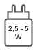 Puissance requise en watts : La puissance en watts indiquée correspond au minimum nécessaire pour utiliser ce produit et/ou recharger sa batterie. Les chargeurs USB-C offrant une puissance de sortie supérieure peuvent également être utilisés, car le produit ajuste automatiquement la puissance qu'il consomme.